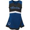 Girls Infant Royal Indianapolis Colts Cheer Captain Jumper Dress view 2