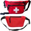 EMS XTRM Lifeguard Fanny Pack Red with Whistle Lanyard - Baywatch Style First Aid Hip Pack, Adjustable Strap, Cross Logo + Zipper Pouch, 5 Pack view 2