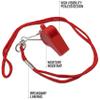 EMS XTRM Lifeguard Fanny Pack Red with Whistle Lanyard - Baywatch Style First Aid Hip Pack, Adjustable Strap, Cross Logo + Zipper Pouch, 5 Pack view 3