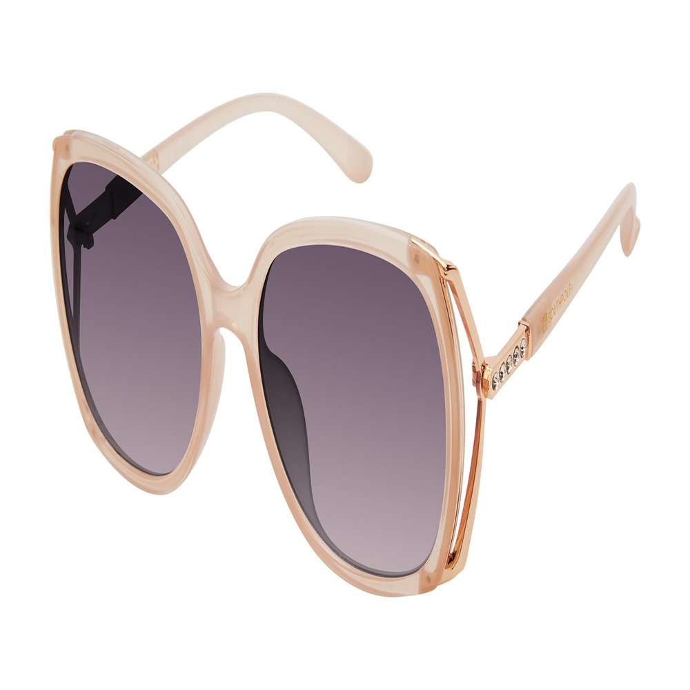 Southpole Women's 1092SP Glamorous Bling UV400 Protective Square Sunglasses. Cool Gifts for Her, 57 mm
