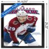 Trends International NHL Colorado Avalanche - Nathan MacKinnon Feature Series 23 Wall Poster, 22.4L x 14.7W, Black Framed Version view 3