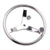UNKOMN Boat Rudder 15.5" Stainless Steel Destroyer Rim Steering Wheel 3 Spokes Marine Boat Yacht Kayaks Accessories Steering Wheels view 2