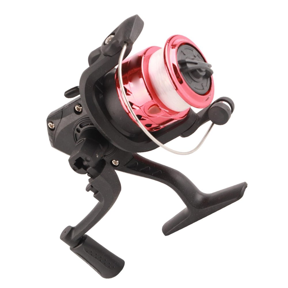 3Colors Freshwater Plastic Plating Lightweight Fishing Reel Tackle Accessory, Fishing Casting Reel (Plating Red)