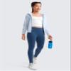 CRZ YOGA Girls Butterluxe Full Length Yoga Leggings - Athletic Sports Casual Pants High Waist Tights Kids Teen French Navy Small view 2