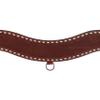 Showman Basketweave Tooled Leather Tripping Collar w/White Buckstitch view 2