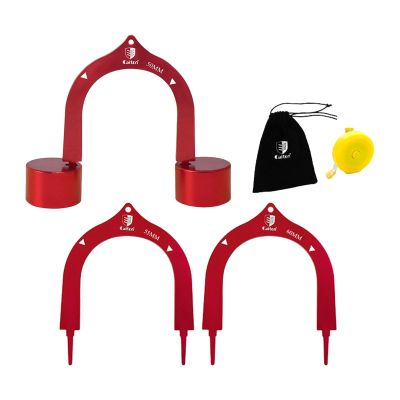3Pcs Golf Putting Gates, Putter Gates, Aluminum Alloy Portable Lightweight Target Putter Goal, Precision Practice Supplies Golf Accessories,