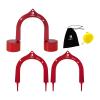3Pcs Golf Putting Gates, Putter Gates, Aluminum Alloy Portable Lightweight Target Putter Goal, Precision Practice Supplies Golf Accessories, view 1