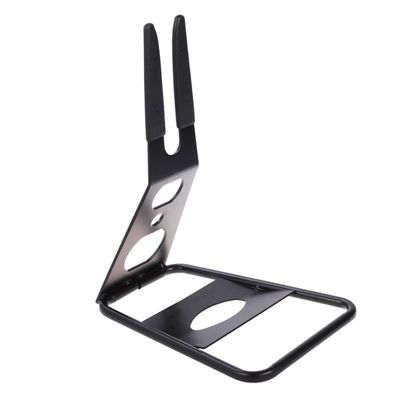 INOOMP Portable Metal Floor Parking Rack for Mountain Lightweight and Sturdy Bike Stand for Indoor and Outdoor Use for Cycling Repair and Display Black