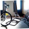 INOOMP Portable Metal Floor Parking Rack for Mountain Lightweight and Sturdy Bike Stand for Indoor and Outdoor Use for Cycling Repair and Display Black view 4