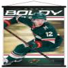 Trends International NHL Minnesota Wild - Matt Boldy 23 Wall Poster, 22.37" x 34.00", Premium Print and Black Hanger Bundle view 1