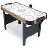 GoSports 48 Inch Air Hockey Arcade Table - Includes 2 Pushers, 3 Pucks, AC Motor, and LED Scoreboard - Oak view 1
