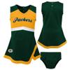 Outerstuff Girls Toddler Green Green Bay Packers Cheer Captain Dress with Bloomers view 1