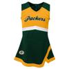 Outerstuff Girls Toddler Green Green Bay Packers Cheer Captain Dress with Bloomers view 2