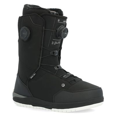 Ride Lasso Mens Snowboard Boots, 10.5, Black