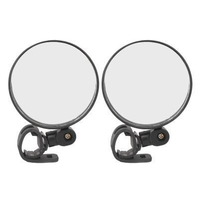 Bike Mirrors,Tunable Rear View Mirror, Wide Angle Round Scooter Rearview Mirror,Universal Shockproof Rear View Mirror for most mobility scooters and Wheelchair - 2 Pieces