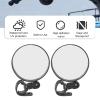 Bike Mirrors,Tunable Rear View Mirror, Wide Angle Round Scooter Rearview Mirror,Universal Shockproof Rear View Mirror for most mobility scooters and Wheelchair - 2 Pieces view 4