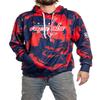Calhoun NHL Surf & Skate Mens Tie Dye Sublimation Pullover Hoodie (Washington Capitals, XX-Large) view 1
