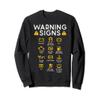 Car Warning Signs Funny Auto Technician Mechanic Garage Men Sweatshirt view 1