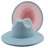 Classic Wide Brim Women Men Fedora Hat with Belt Buckle Felt Panama Hat Jazz Hat Church Hat 21 56-58cm view 4