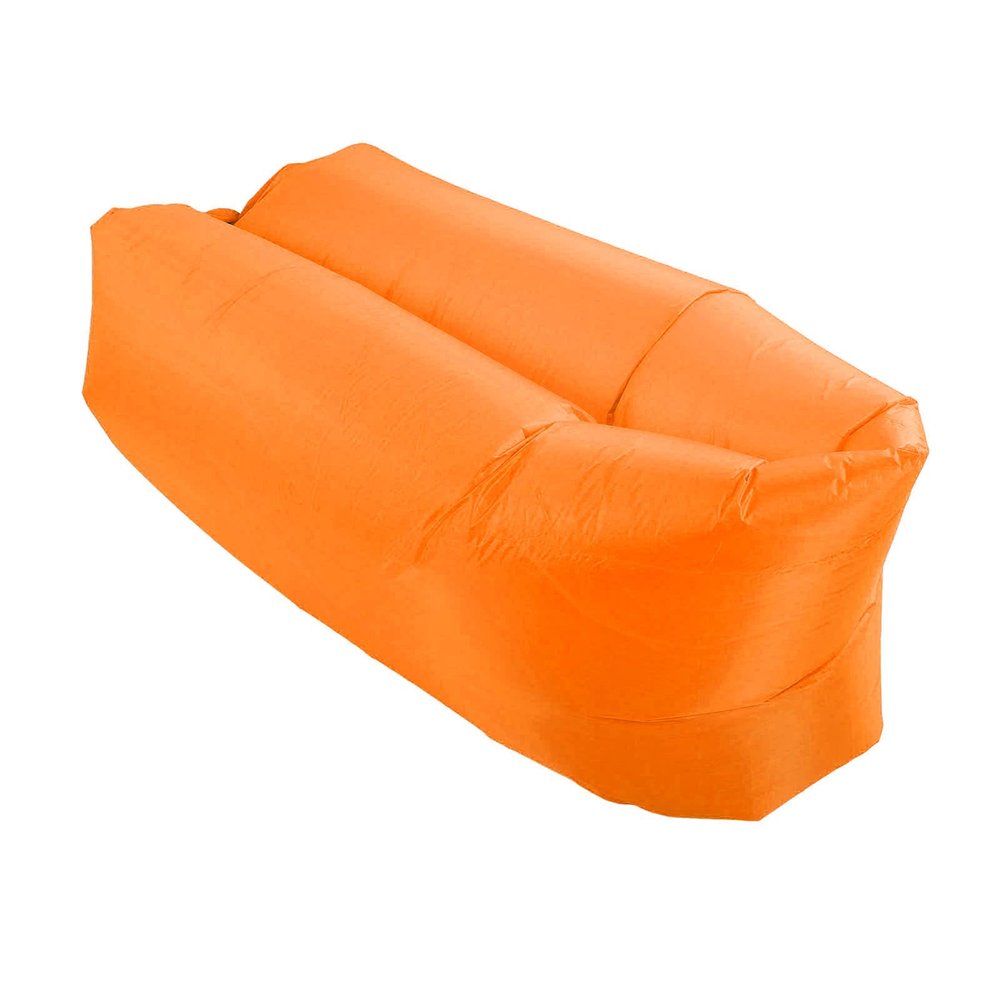 Haofy Inflatable Lounger Air Sofa, Foldable Easy Inflation Abrasion Comfortable Inflatable Sofa Portable for Outdoor (Orange), Haofyk3aegwbd1f-13