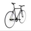 Golden Cycles Fixed Gear Single Speed Bike - Perfect Urban Commuter Bicycle with Front and Rear Brakes - Ideal for Teens and Adults - The Bike Comes in Different Sizes (41cm, Domino) view 3