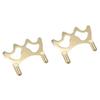BESPORTBLE 2pcs Billiards Cue Rack Holder Snooker Pool Cue Rest Metal Pole Rack Lightweight Bridge Heads view 1