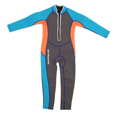 Children Swimsuit, Sun Proof Neoprene Kids Wetsuit Elastic for Water Sports (Size 12)