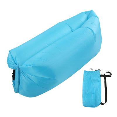 Haofy Inflatable Lounger Air Sofa, Sky Blue, Easy Inflation, Abrasion Resistant, Comfortable, Portable for Outdoor, Large