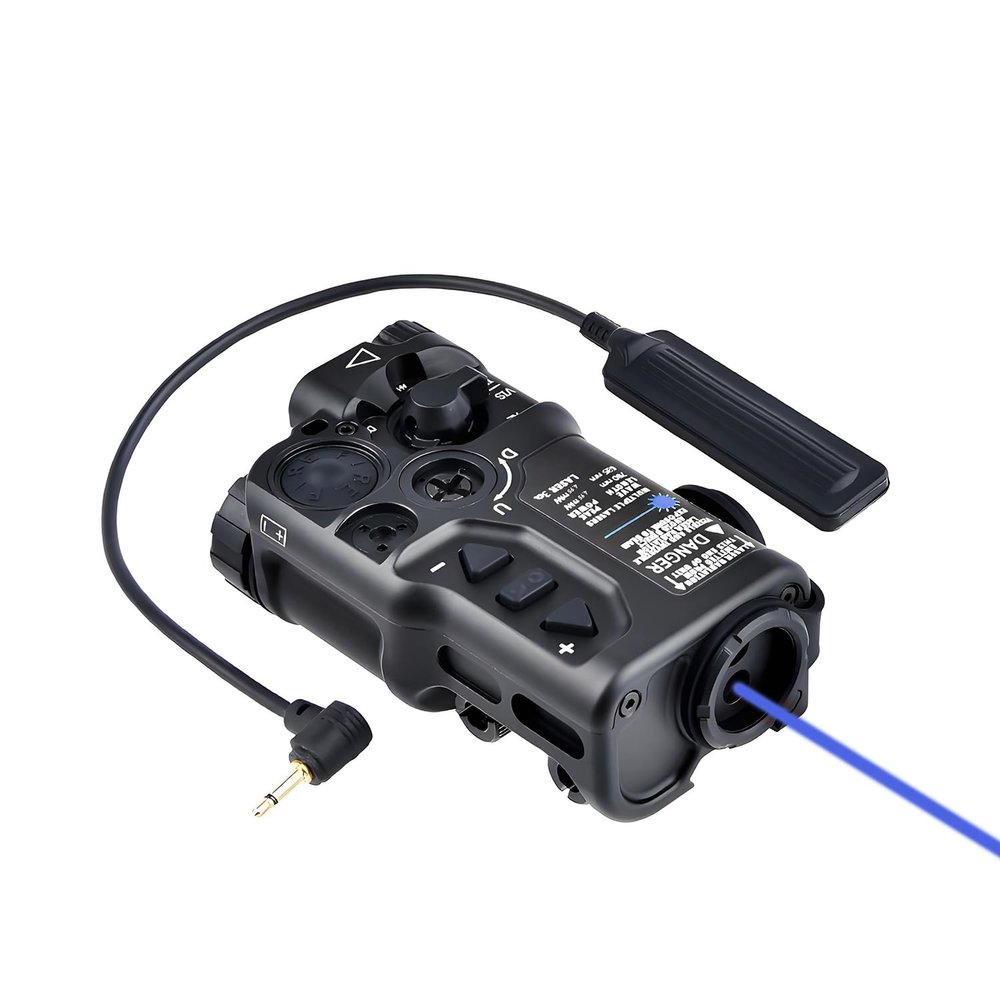 Metal RD X Box Laser Sightswith IR Laser + Red/Green/Blue Laser Sight3-Level Brightness Adjustablewith Pressure Switchfor 23mm Rail