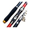 HARAY Fishing Rod Telescopic Fishing Rod Carbon Fiber Ultralight Fishing Pole Portable Retractable Handle Stainless Steel Guides Telescopic Fishing Pole (Size : 2.4m) view 1