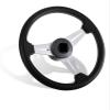 UNKOMN Boat Rudder Speed Boat 3 Spoke Steering Wheel Yacht PU Foam 3 4 Inch Shaft 13 3 inch Steamship Anti-Slip Helm Steer System Replacing Parts Steering Wheels view 3
