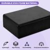 PATIKIL Yoga Blocks & Resistance Band Set, 10 Pack High-Density EVA Foam Yoga Block Bulk 9"x6"x3" Non-Slip Dance Brick Lightweight & 1Pcs Band for Women Gym Stretching Yoga Pilates, Black view 3
