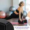 PATIKIL Yoga Blocks & Resistance Band Set, 10 Pack High-Density EVA Foam Yoga Block Bulk 9"x6"x3" Non-Slip Dance Brick Lightweight & 1Pcs Band for Women Gym Stretching Yoga Pilates, Black view 4