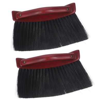 BESPORTBLE 2pcs Pool Table Brush Handle Bristles for Deep Cleaning Essential Billiards Accessory for Use and Home Keeps Table and Rails Dirt