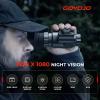 GOYOJO Night Vision Goggles Helmet-Mounted Monocular | 1080P HD NVG with 3X Zoom & Adjustable Infrared | IP66 Waterproof for Hunting, Surveillance, Camping | Built-in Compass (100% Darkness) view 3