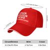 Baseball Cap Personalized Custom Design Custom Hat Youth Personalized Baseball Hat for Women Couple Boys Men Red view 4