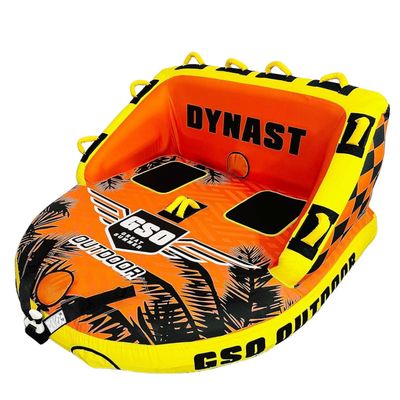 GSO 1-2 Person Big Water Sport Towable Tube for Boating, Pull Behind Flying Tube for Boat Inflatable, with Dual Tow Points, Towable Water Pad, Enhanced Durability for Boating Tubes