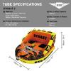 GSO 1-2 Person Big Water Sport Towable Tube for Boating, Pull Behind Flying Tube for Boat Inflatable, with Dual Tow Points, Towable Water Pad, Enhanced Durability for Boating Tubes view 2