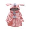 Children Kids Girls Rabbit Ears Hooded Keep Warm Coat Jacket Clothes Spearmint Baby Shoes (Pink, 12-18 Months) view 1