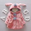 Children Kids Girls Rabbit Ears Hooded Keep Warm Coat Jacket Clothes Spearmint Baby Shoes (Pink, 12-18 Months) view 2