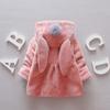 Children Kids Girls Rabbit Ears Hooded Keep Warm Coat Jacket Clothes Spearmint Baby Shoes (Pink, 12-18 Months) view 3