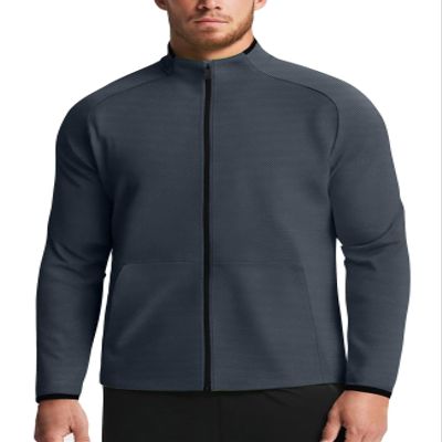 Zengjo Mens Track Jacket Lightweight(Grey,XL)