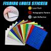 OROOTL Fishing Lure Stickers Eyes Kit, Assorted Holographic Adhesive Flash Lure Tapes 3D/4D/5D Fishing Eyes Reflective Film Stickers for Fly Tying DIY Materials, 303pcs view 2