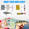 OROOTL Fishing Lure Stickers Eyes Kit, Assorted Holographic Adhesive Flash Lure Tapes 3D/4D/5D Fishing Eyes Reflective Film Stickers for Fly Tying DIY Materials, 303pcs view 4
