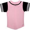 DIGITMON Kids Baseball Jersey Button Down Premium Sleeve Two-Striped T Shirts Uniform PINKBLACK2 for 3Mo Infants view 3