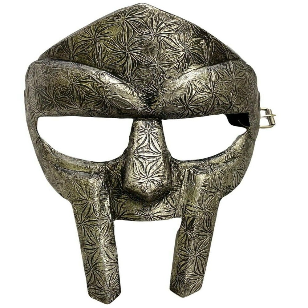 Medieval Antique Mask MF Doom Gladiator Mask Madvillain 18g Mild Steel Face Armor mask Replica Roleplay Warrior costumes
