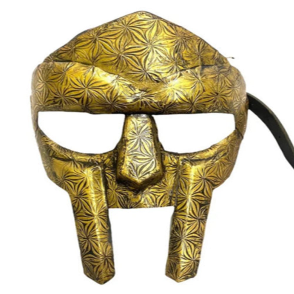 Medieval Antique Mask MF Doom Gladiator Mask Madvillain 18g Mild Steel Face Armor mask Replica Roleplay Warrior costume