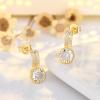 Earrings Round Diamond Zircon Stud Earrings view 2