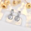 Earrings Round Diamond Zircon Stud Earrings view 4