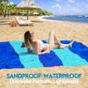 BYDOLL Nylon Beach Blanket Waterproof Sandproof Oversized 7'x7' Suits 1-5 Adults Sand Free Extra Large Blanket Lightweight Soft Picnic Mat for Beach Travel Camping view 2